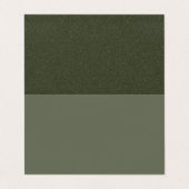 Aangepaste gevouwen Moss Groene Kaart met getextur Visitekaartje (Buitenkant ongevouwen)