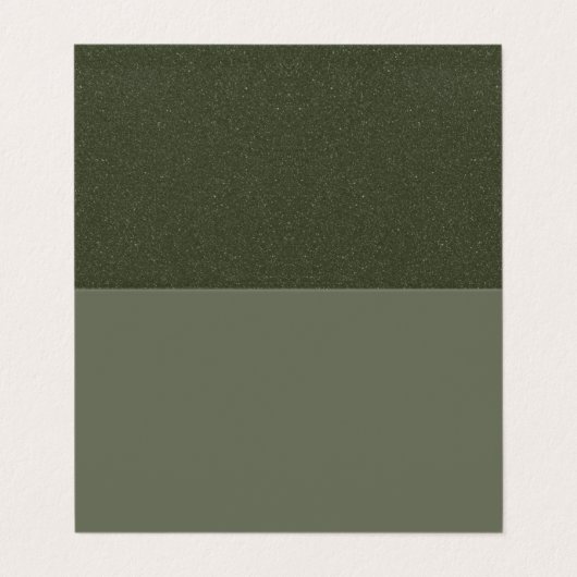 Aangepaste gevouwen Moss Groene Kaart met getextur Visitekaartje (Buitenkant ongevouwen)