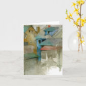 Aangepaste gevouwen notitiekaart (Gele Bloem)