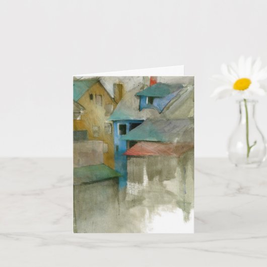 Aangepaste gevouwen notitiekaart (Kleine Plant)