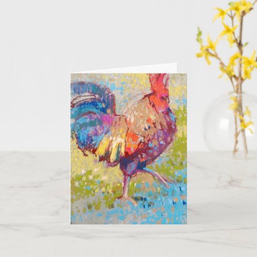 Aangepaste gevouwen notitiekaart (Gele Bloem)