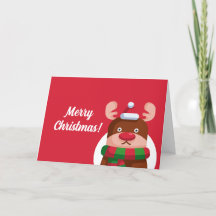 Aangepaste gevouwen vakantiekaart