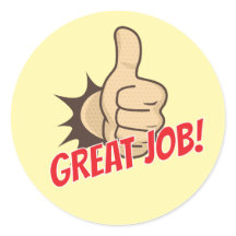 Aangepaste “Geweldig werk!” Leraar Beloningssticke