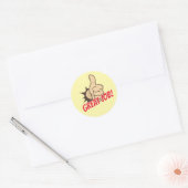 Aangepaste “Geweldig werk!” Leraar Beloningssticke Ronde Sticker (Envelop)