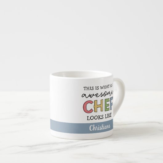 Aangepaste Geweldige Chef-cadeaus | Beste Chef Eve Espresso Kop (Voorkant rechts)