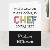 Aangepaste Geweldige Chef-cadeaus | Beste Chef Eve Kaart (Voorkant)