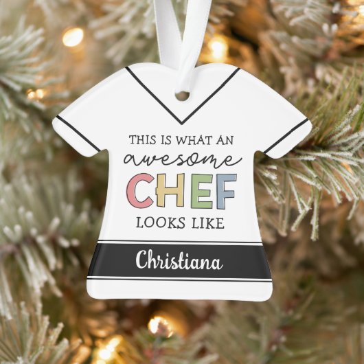 Aangepaste Geweldige Chef-cadeaus | Beste Chef Eve Ornament (Boom)