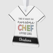 Aangepaste Geweldige Chef-cadeaus | Beste Chef Eve Ornament (voorkant)