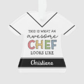 Aangepaste Geweldige Chef-cadeaus | Beste Chef Eve Ornament (voorkant)
