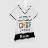 Aangepaste Geweldige Chef-cadeaus | Beste Chef Eve Ornament (voorkant)