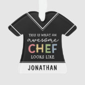 Aangepaste Geweldige Chef-cadeaus | Beste Chef Eve Ornament (voorkant)