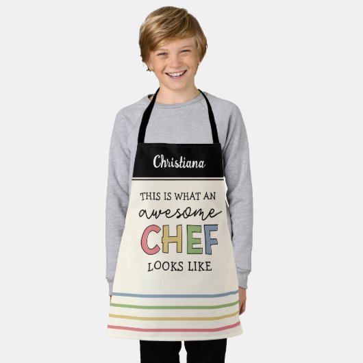 Aangepaste Geweldige Chef-cadeaus | Beste Chef Eve Schort (Gedragen)