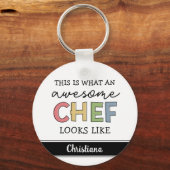 Aangepaste Geweldige Chef-cadeaus | Beste Chef Eve Sleutelhanger (Voorkant)