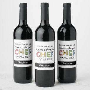 Aangepaste Geweldige Chef-cadeaus Beste Chef Eve Wijn Etiket