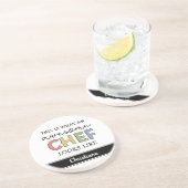 Aangepaste Geweldige Chef-cadeaus | Beste Chef Eve Zandsteen Onderzetter (Zijkant)