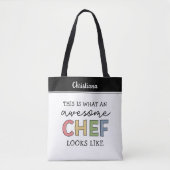 Aangepaste geweldige chef cadeaus | Beste chef ooi Tote Bag (Voorkant)