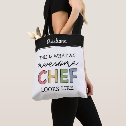 Aangepaste geweldige chef cadeaus | Beste chef ooi Tote Bag (Dichtbij)