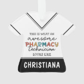 Aangepaste Geweldige Farmacie Tech Funny Ornament (achterkant)