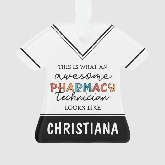 Aangepaste Geweldige Farmacie Tech Funny Ornament (voorkant)