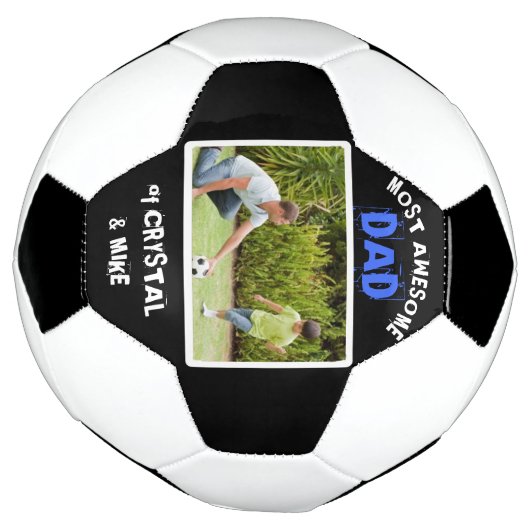 Aangepaste Geweldige ouderfoto van vader Voetbal (Gedraaid)