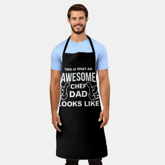 Aangepaste Geweldige vader - Gepersonaliseerde che Schort (Gedragen)