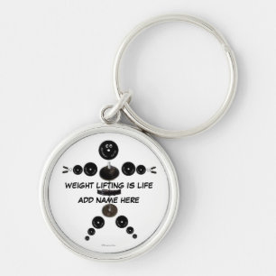 Aangepaste Gewichtheffen Fun Sleutelhanger