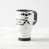 Aangepaste gewichtheffen is het leven reisbeker (Voorkant rechts)