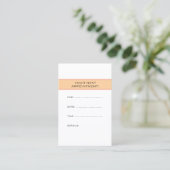 Aangepaste gewone afspraak herinnering template afsprakenkaartje (Staand voorkant)