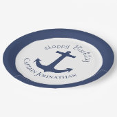 Aangepaste gezagvoerdersnaam voor bootveranker papieren bordje (Gekanteld)