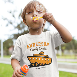 Aangepaste gezamsnaam Cruise Vakantie T-shirt