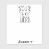 Aangepaste Gezegden voor favoriete tekst van perso Sticker (Vel)