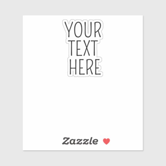 Aangepaste Gezegden voor favoriete tekst van perso Sticker (Vel)