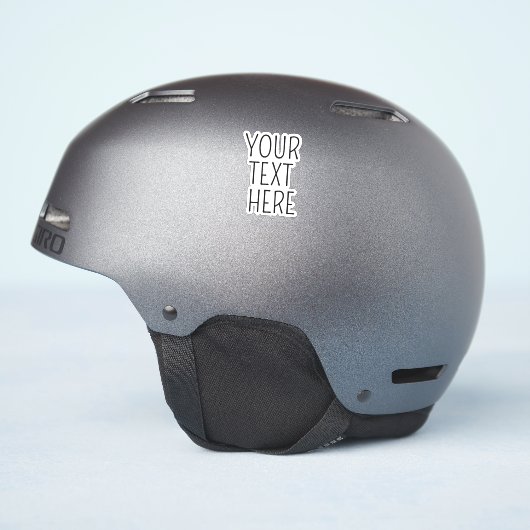 Aangepaste Gezegden voor favoriete tekst van perso Sticker (Helm Zijkant)