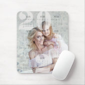 Aangepaste gezelfamiliefoto & kleur jaar kalender  muismat (Met muis)