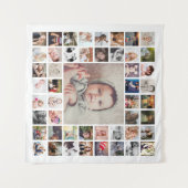 Aangepaste gezelfamilieherinneringen gepersonalise wandkleed (Voorkant (horizontaal))