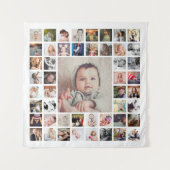 Aangepaste gezelfamilieherinneringen gepersonalise wandkleed (Voorkant)