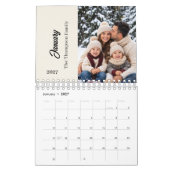 Aangepaste gezelfamilieherinneringenkalender kalender (Jan 2027)
