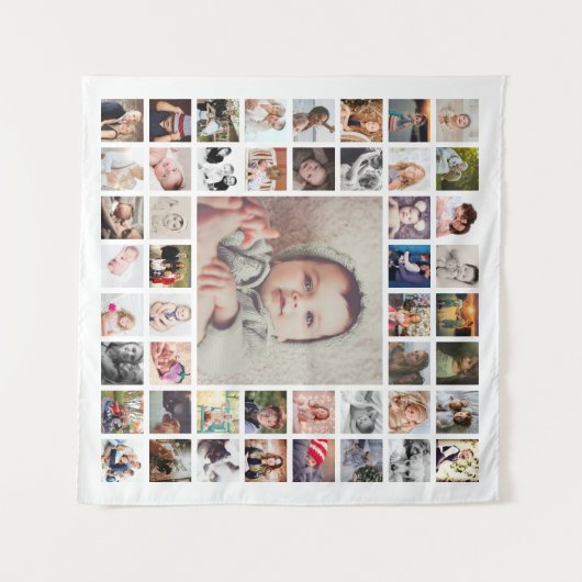 Aangepaste gezelfgemaakte herinneringen Gepersonal Wandkleed (Voorkant (horizontaal))