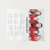 Aangepaste gezelfoto 2023 kalender wandkleed (Voorkant (horizontaal))