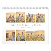 Aangepaste gezelfoto-agenda 2026 kalender (Hoes)