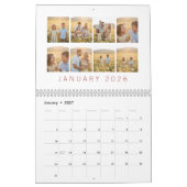 Aangepaste gezelfoto-agenda 2026 kalender (Jan 2027)
