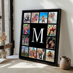 Aangepaste gezelfoto-collage gepersonaliseerd zwar poster