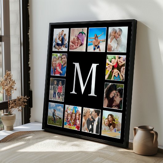 Aangepaste gezelfoto-collage gepersonaliseerd zwar poster
