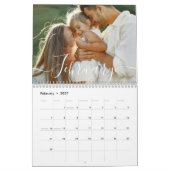 Aangepaste gezelfoto | Gepersonaliseerd 2026 Kalender (Feb 2027)