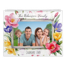 Aangepaste gezelfoto met kleurrijke bloemen