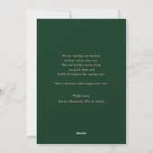 Aangepaste gezelfoto's vrolijk kerstfeest kaart (Achterkant)