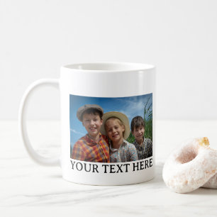 Aangepaste gezelfototekst  koffiemok