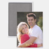 Aangepaste gezelfsfoto tekst Koelkast Afwasmachine Magneet (Voorkant / Achterkant)