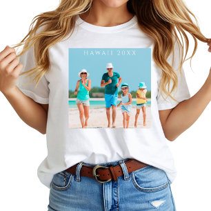 Aangepaste gezelfvakantiefoto t-shirt