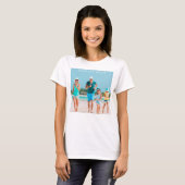 Aangepaste gezelfvakantiefoto t-shirt (Voorkant volledig)